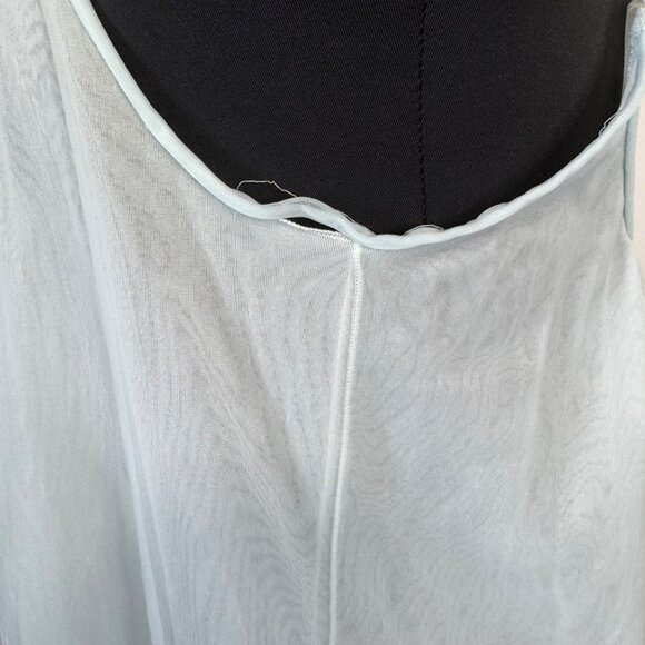 Henson Kickernick Blue Sheer Nylon Lace Nightgown Gown Medium Needs Repairs - Picture 7 of 10